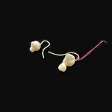 Keshi Pearl Earrings (Sterling Wires) by Jan Hartley