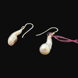 Keshi Pearl Earrings (Sterling Wires)  by Jan Hartley