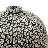 Lichen Black Clay Body Medium Form Bud Vase by Lisette Bedoya