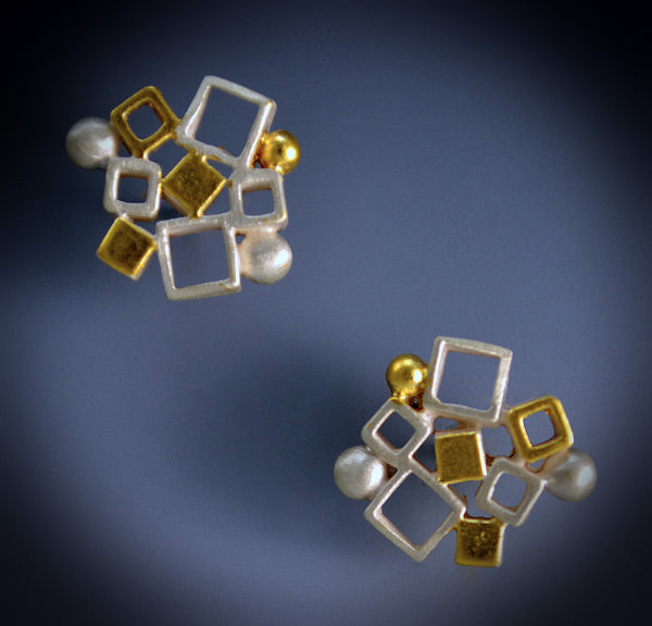 Dandelion Cluster Earring (23k) by Bethany Montana
